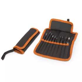   Handy 10779B Precíziós csipesz szett - antisztatikus - 11 részes - matt fekete