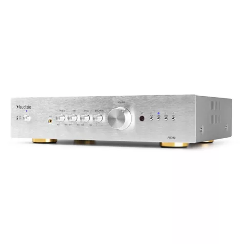Audizio AD200A 2 csatornás hifi erősítő - ezüst