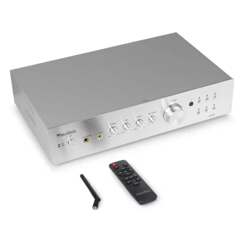 Audizio AD220A 2 csatornás hifi erősítő - alumínium