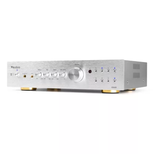 Audizio AD420A 4 csatornás hifi erősítő - ezüst