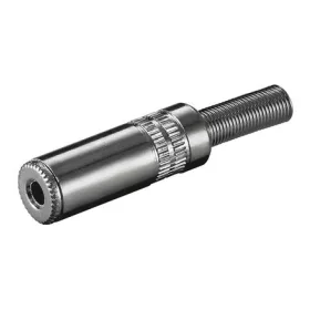   Goobay 11060 3,5mm-es sztereó fém Jack aljzat, rugós törésgátló