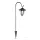Garden of Eden 11236B LED-es szolár lámpa - kandeláber - 80 cm - fekete - hidegfehér
