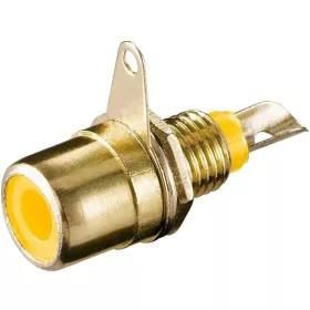 Goobay 11314 RCA aljzat beépíthető sárga