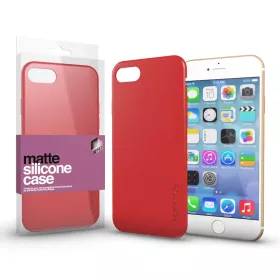   XPRO™ Szilikon matte tok ultravékony korallpiros Apple iPhone 7 / 8 / SE 2020 / SE 2022 készülékhez