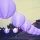 Family 11399VL LED-es lampion - 1 LED - lila - 2 x AAA