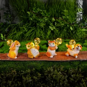   Garden of Eden 11418 Szolár állatfigurák - 4 féle - 5 x melegfehér LED - 15 cm