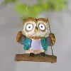 Garden of Eden Felakasztható szolár dekoráció - bagoly - 2 fehér LED - 10 x 6 x 28 cm, 11428E