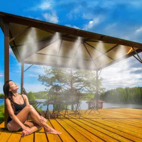   Garden of Eden Professzionális párakapu, 10db -s fúvóka szettel 10m-s hosszal, toldható, bővíthető, Párakapu - 10 m - 10 db fúvóka 11679