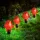 Garden of eden 11704 LED-es szolár gombalámpa - piros - 11 cm