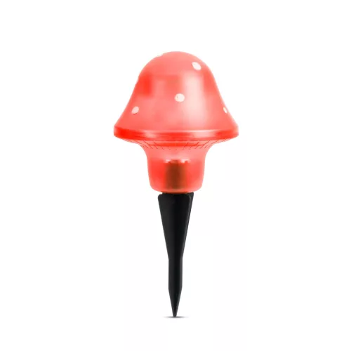 Garden of eden 11704 LED-es szolár gombalámpa - piros - 11 cm