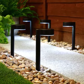   Garden of Eden 11705 Leszúrható szolár lámpa - 1 LED - fekete - 31,5 x 7 x 9,5 cm
