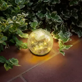   Garden of Eden 11760A Leszúrható szolár üveggömb - 10 cm - 10 melegfehér LED