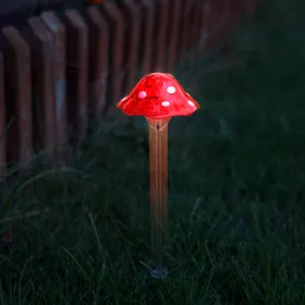  Garden of Eden 11765 Leszúrható szolár gomba - 33,5 cm - 1 hidegfehér LED
