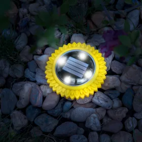   Garden of Eden 11767B LED-es leszúrható szolár lámpa - sárga - hidegfehér - 11,5 x 2,3 cm