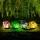 Garden of Eden 11768B Leszúrható szolár lámpa - kavics forma - színes - 140 x 120 x 120 mm - melegfehér LED