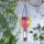 Garden of Eden 11778 Felakasztható szolár lámpa - hőlégballon - lángeffekt - 12 sárga LED - 11 x 11 x 37 cm