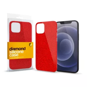   XPRO™ Szilikon tok Diamond Piros Apple Iphone 13 Pro Max készülékhez