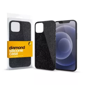   XPRO™ Szilikon tok Diamond Fekete Apple iPhone 13 Pro Max készülékhez