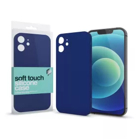   XPRO™ Soft Touch szilikon tok Slim sötétkék Samsung Galaxy A12 készülékhez