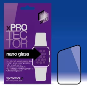   XPRO™ Nano Glass kijelzővédő fekete kerettel Apple Watch 38mm készülékhez