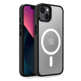   Tech-Protect MAGMAT Magsafe tok átlátszó / fekete Apple iPhone 13 készülékhez