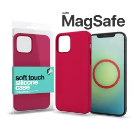   XPRO™ MagSafe rögzítésű Soft Touch Szilikon tok Apple Iphone 13 Pro készülékhez - piros