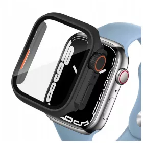   Tech-Protect tok DEFENSE 360 Fekete / Narancs színű, Apple Watch 44mm készülékhez