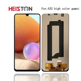   Heiston FHD magas színtartományú Fekete kijelző Samsung Galaxy A32 4G készülékhez keret nélkül
