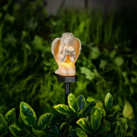   Garden of Eden 13002B Szolár angyalka - pillangó - 1 melegfehér LED - műgyanta - 42 x 11 x 6,5 cm