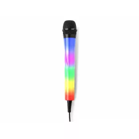   Fenton KMD55 - RGB LED Karaoke PARTY mikrofon (hangvezérelt és auto fény)- fekete