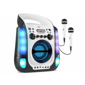   Fenton SBS30W karaoke hordozható hangfal (Bluetooth, USB, CD, 2x Mikrofon)
