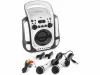 Fenton SBS30W karaoke hordozható hangfal (Bluetooth, USB, CD, 2x Mikrofon)