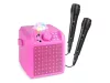 Fenton KAR55P Karaoke hangfal, LED Jellyball, rózsaszín, 50W