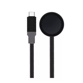   Tactical Recce 3:20 fekete/szürke USB-C töltőkábel Apple Watch 1 / 2 / 3 / 4 / 5 / 6 / SE / 7 készülékekhez