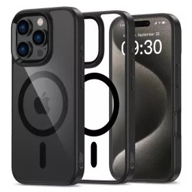   Tech-Protect MAGMAT MAGSAFE tok fekete/átlászó Apple iPhone 16 Pro készülékhez