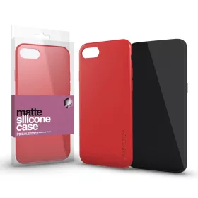   XPRO™ Szilikon matte tok ultravékony korallpiros Apple iPhone 16 Pro Max készülékhez