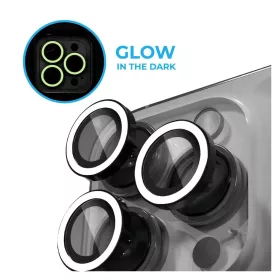   XPRO™ Luminous Prémium Kameravédő Üveg Apple iPhone 16 / Apple iPhone 16 Plus készülékhez - Fehér