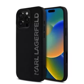   Karl Lagerfeld tok fekete KLHCP16XRBKGVCK Apple iPhone 16 Pro Max készülékhez