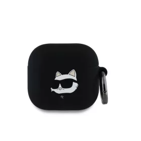   Karl Lagerfeld tok fekete KLA4RUNCHK Apple Airpods 4 készülékhez