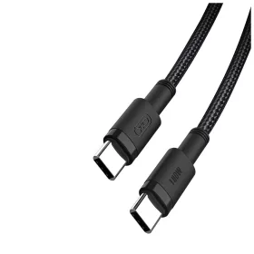 XO kábel NB-Q199 PD USB-C - USB-C 1,5m 100W Fekete