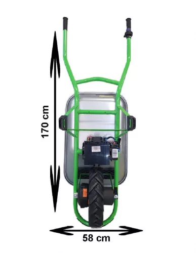 Mobarrow Standart Classic 15400999 akkumulátoros talicska, 250W, 150Kg akkuval, önjáró, 100 liter