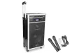 Vonyx ST-180 (12") 450W akkumulátoros hordozható hangfal (3xMik + MP3 + Bluetooth+ CD)