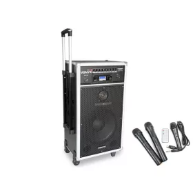   Vonyx ST-180 (12") 450W akkumulátoros hordozható hangfal (3xMik + MP3 + Bluetooth+ CD)