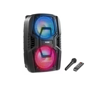   Fenton FT208 - Karaoke hordozható AKKUMULÁTOROS 500W hangfal Mikrofonnal (Bluetooth/USB/SD)