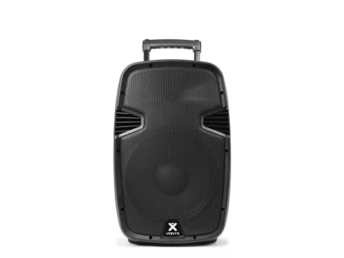Vonyx PA-912 (12") 500W akkumulátoros hordozható hangfal (2xMik + MP3 + Bluetooth)