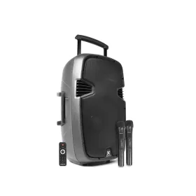   Vonyx PA-915 (15") 700W akkumulátoros hordozható hangfal (2xMik + MP3 + Bluetooth)