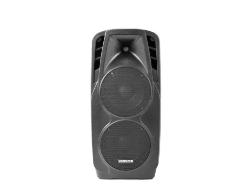 Vonyx SPX-210ACCU (2x 10") 500W akkumulátoros hordozható hangfal (2xMik + MP3 + FM + Bluetooth)