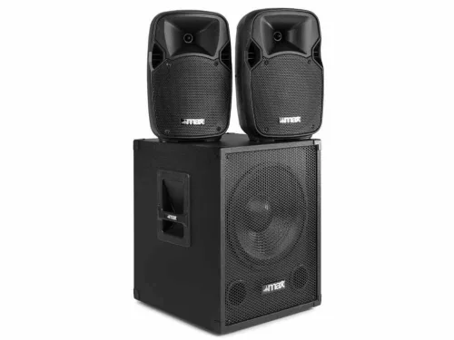 MAX MX700 2.1 Aktív hangfal rendszer 12", Visszhang effekt, Mikrofon bement