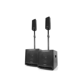   Vonyx VX1000BT 2,2 aktív hangfal szett 1000W + 1x Mikrofon + Állvány (MP3 + BLUETOOTH)