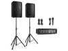 Vonyx VX210 Full PA Sound System 800W (10") Aktív hangfal szett + Erősítő + Állvány